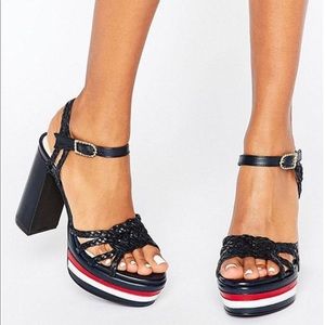 Tommy Hilfiger Gigi Hadid Rope Sandals Sz 38